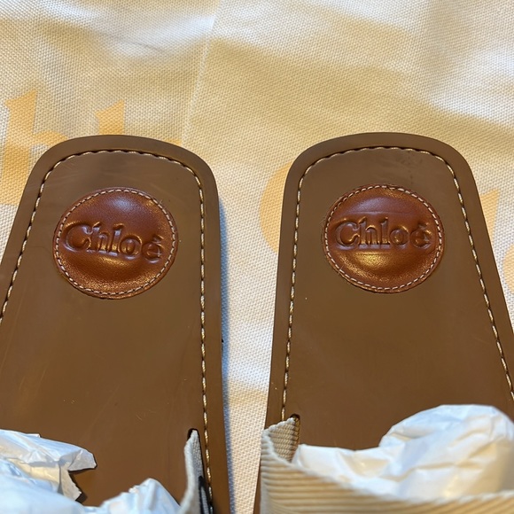 Chloe Woody Logo Slide Sandal size 36 - Picture 5 of 5